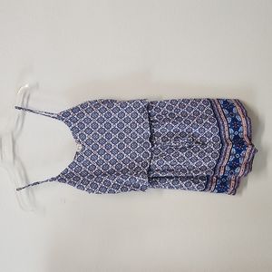 Skies Are Blue Floral Shortall Romper XS